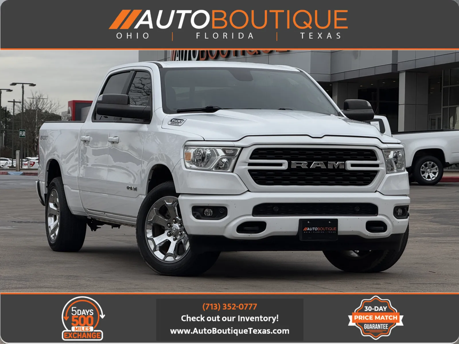 White 2022 RAM 1500 BIG H Lone Star for sale in Alvin, TX