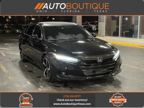 Black 2022 Honda Accord Sedan Sport SE for sale in Alvin, TX