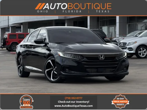 Black 2022 Honda Accord Sedan Sport SE for sale in Alvin, TX