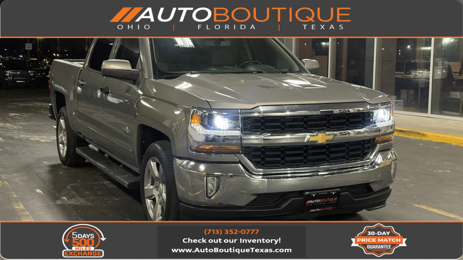 Gray 2017 CHEVROLET SILVERADO LT for sale in Alvin, TX
