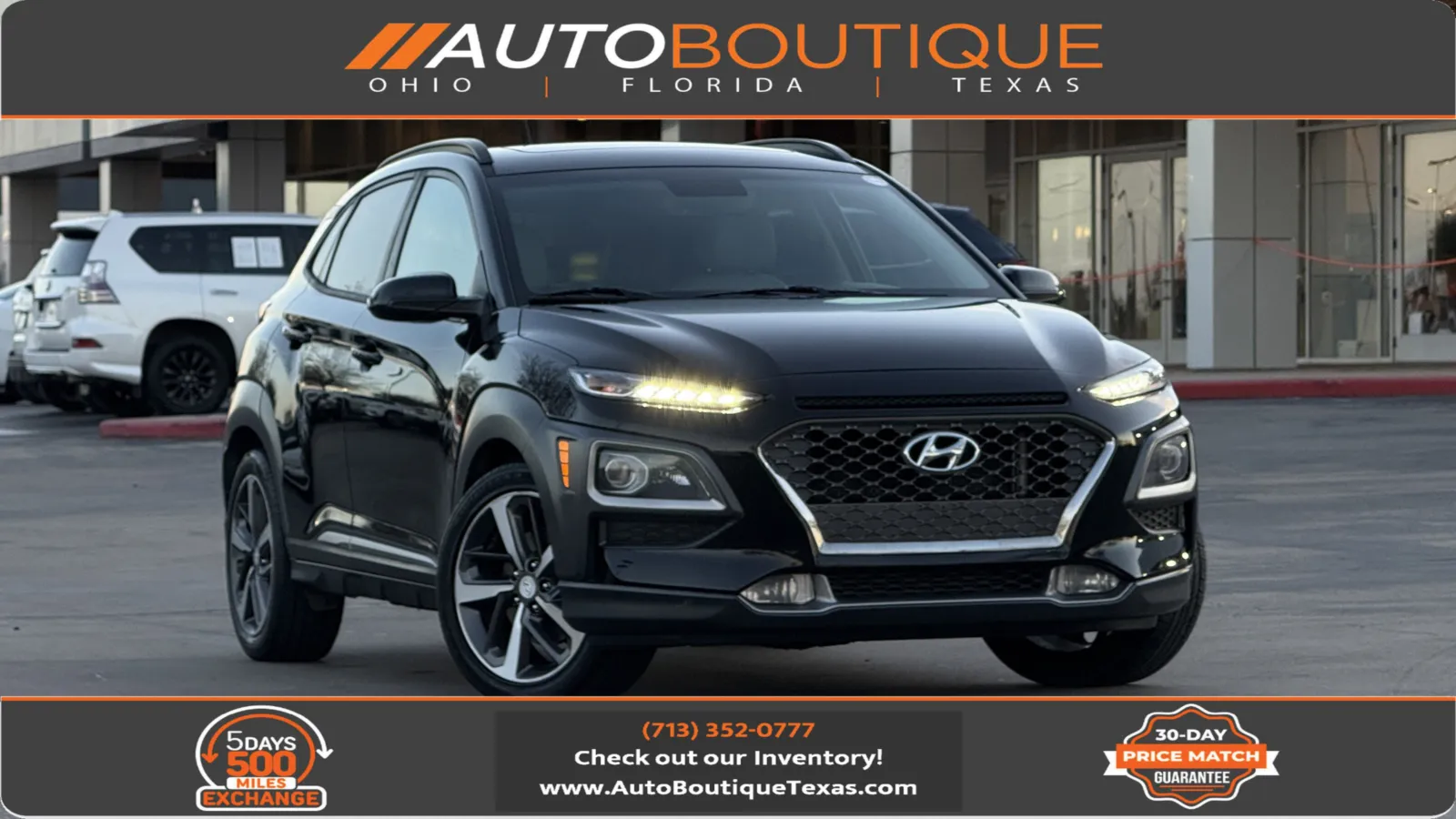 Black 2018 Hyundai Kona Limited for sale in Alvin, TX