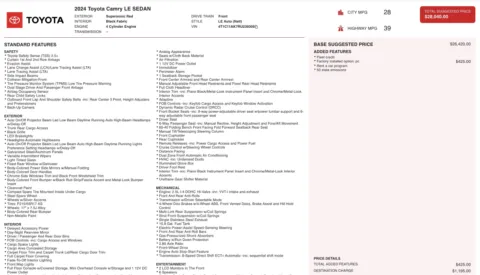 Photos of 2024 Toyota Camry LE for sale in Alvin, TX at Auto Boutique Texas