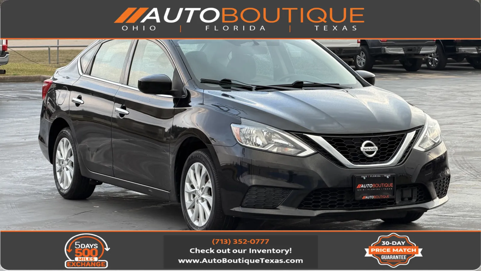 Black 2019 Nissan Sentra SV for sale in Alvin, TX