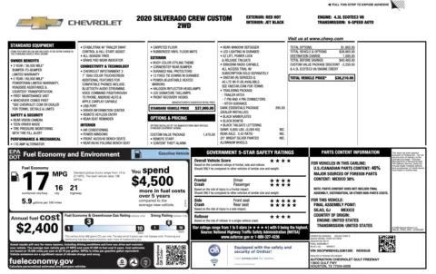 Photos of 2020 Chevrolet Silverado 1500 Custom for sale in Alvin, TX at Auto Boutique Texas