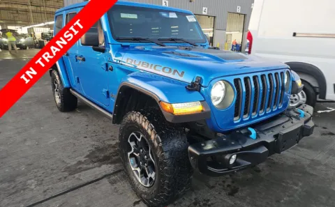 Blue 2022 Jeep Wrangler 4xe Unlimited Rubicon for sale in Alvin, TX