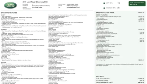 Photos of 2017 Land Rover Discovery HSE for sale in Alvin, TX at Auto Boutique Texas