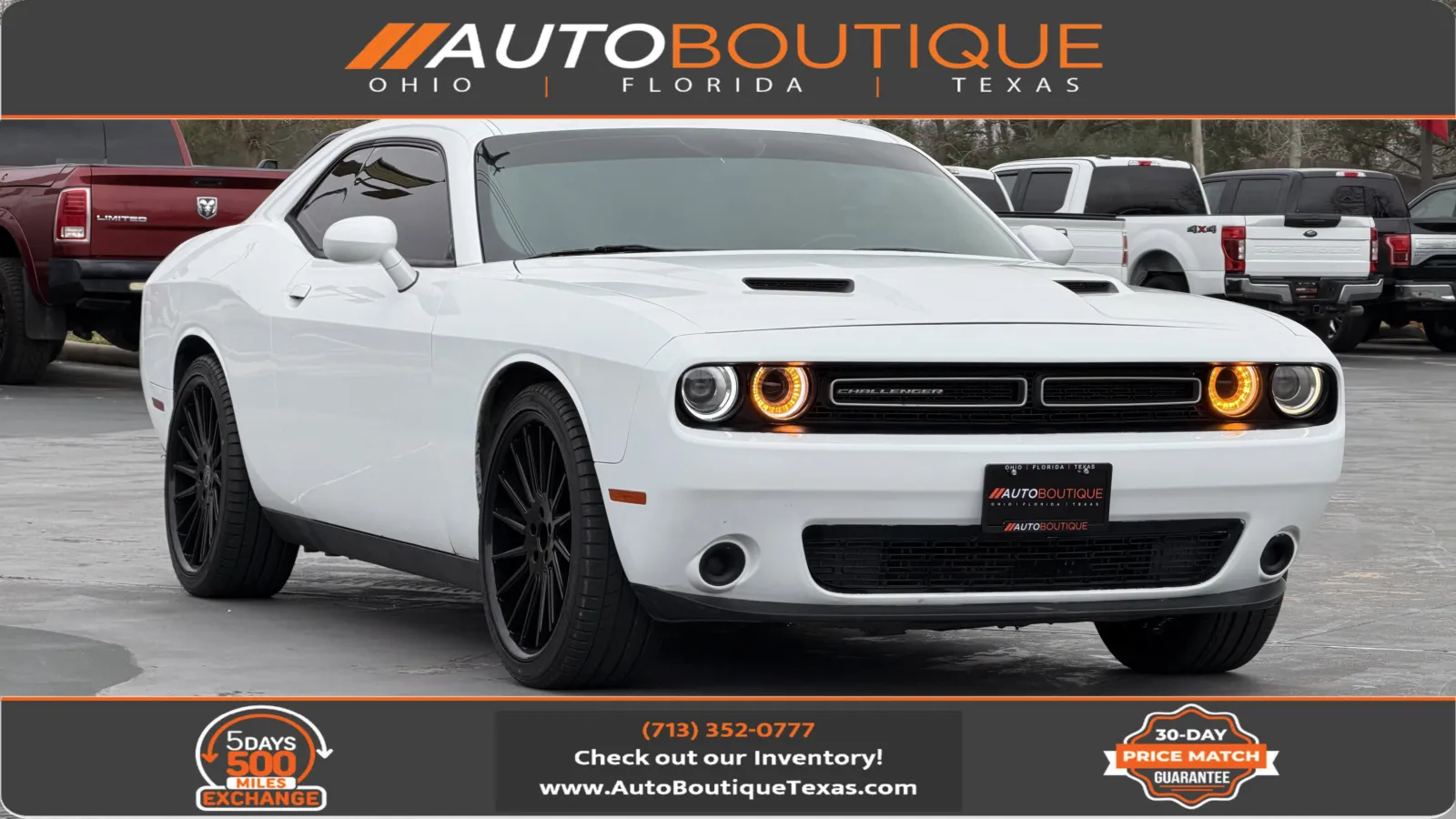 White 2016 Dodge Challenger SXT for sale in Alvin, TX