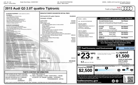 More photos of 2015 Audi Q3 2.0T Prestige at Auto Boutique Texas, TX