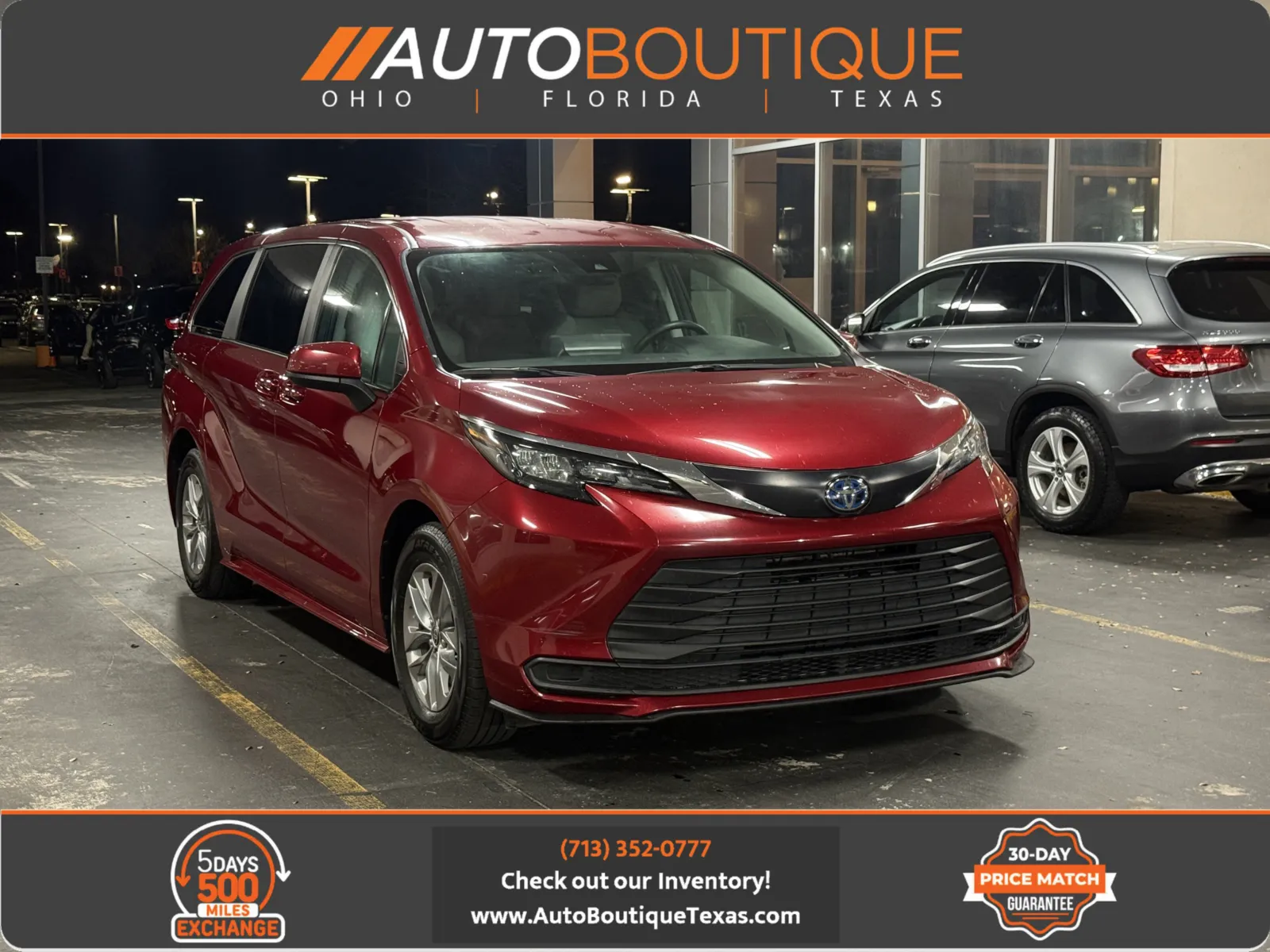 Red 2024 Toyota Sienna LE for sale in Alvin, TX