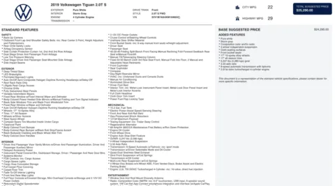 Photos of 2019 Volkswagen Tiguan S for sale in Alvin, TX at Auto Boutique Texas