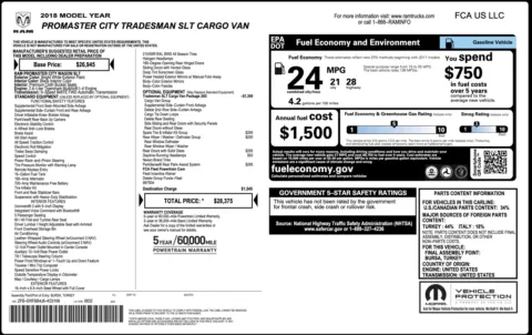 Photos of 2018 Ram ProMaster City Cargo Van Tradesman SLT for sale in Alvin, TX at Auto Boutique Texas