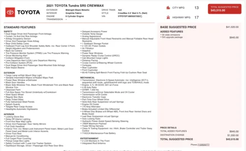 Photos of 2021 Toyota Tundra SR5 for sale in Alvin, TX at Auto Boutique Texas