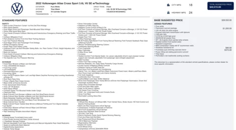 Photos of 2022 Volkswagen Atlas Cross Sport 3.6L V6 SE w Technology for sale in Alvin, TX at Auto Boutique Texas