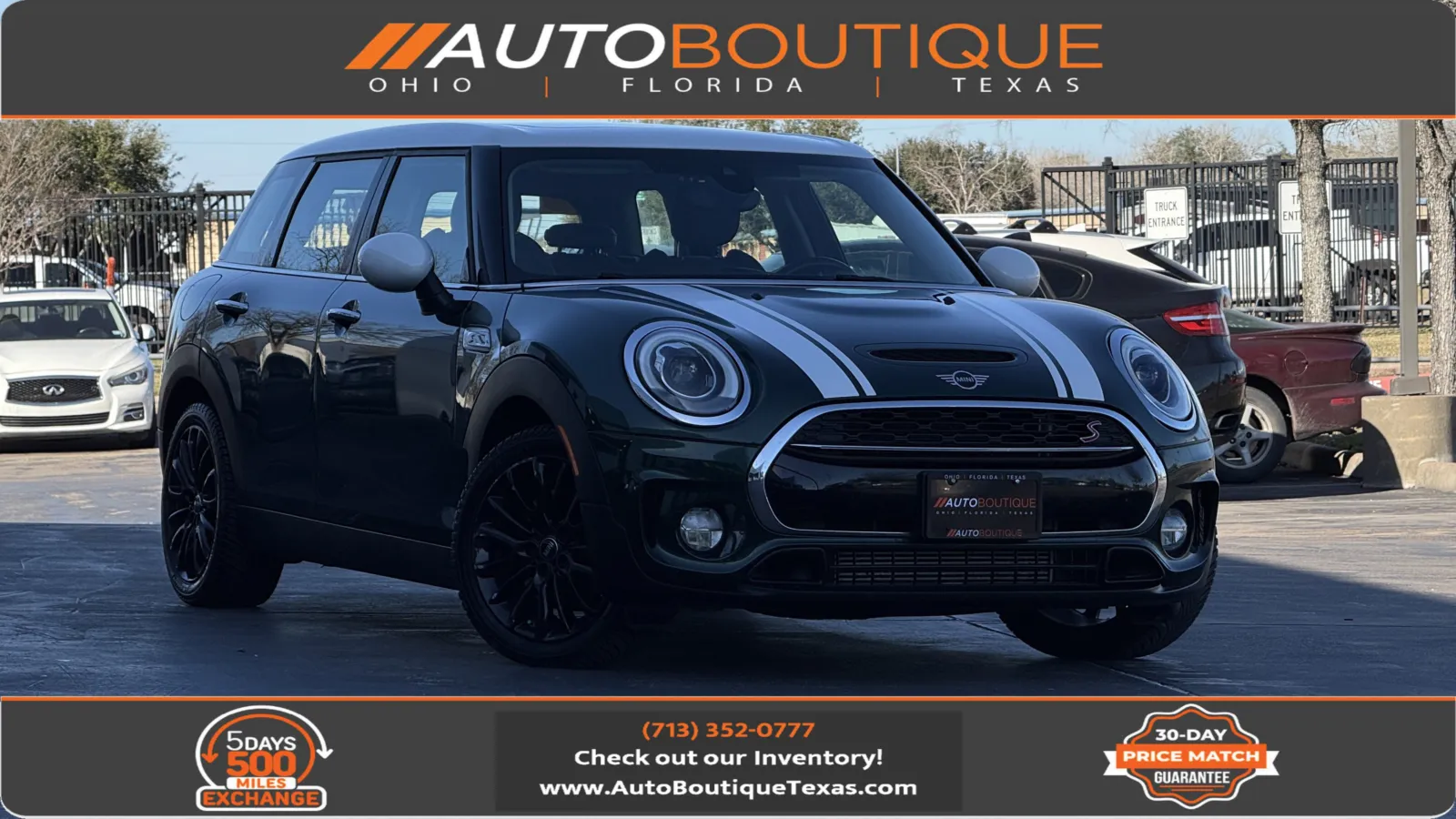 Green 2019 MINI Clubman Cooper S for sale in Alvin, TX