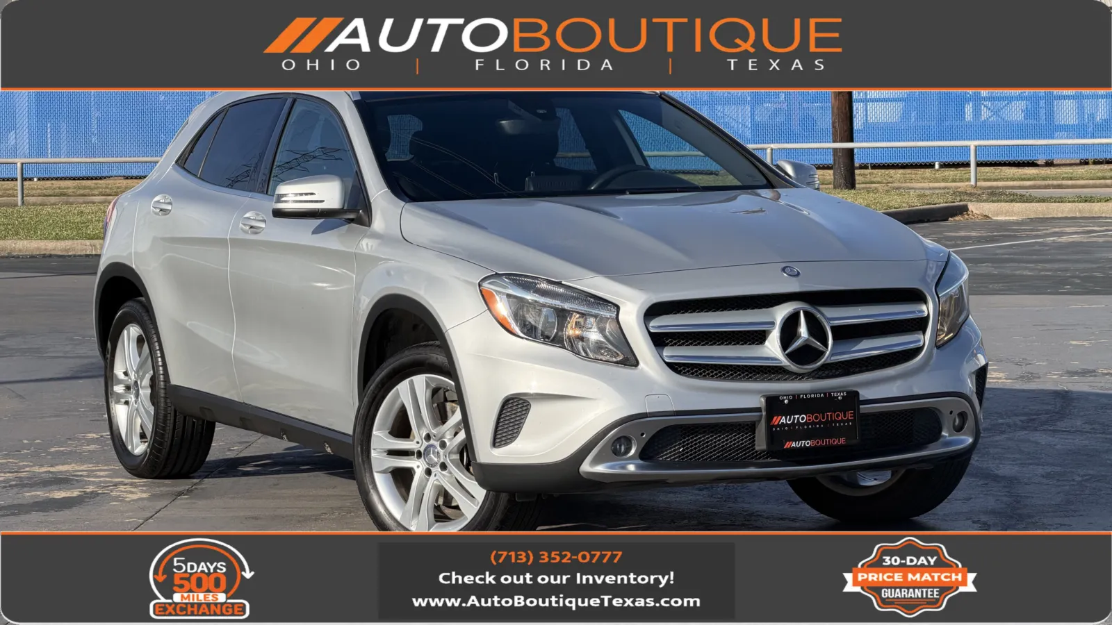 Silver 2017 Mercedes-Benz GLA 250 for sale in Alvin, TX