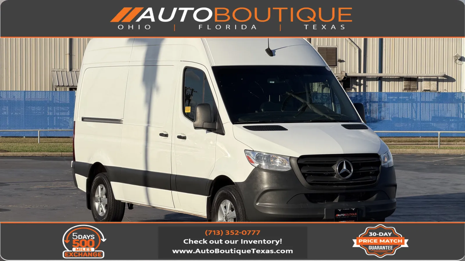 White 2022 Mercedes-Benz Sprinter Cargo Van 1500 for sale in Alvin, TX