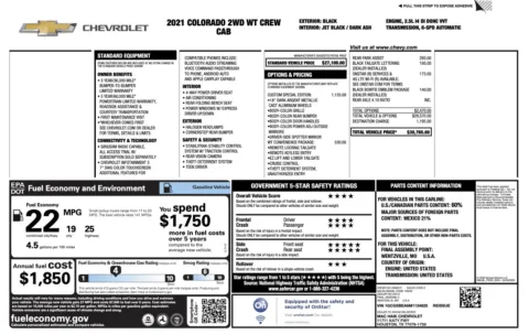 Photos of 2021 Chevrolet Colorado 2WD Work Truck for sale in Alvin, TX at Auto Boutique Texas