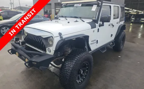 White 2017 Jeep Wrangler Unlimited Sport for sale in Alvin, TX