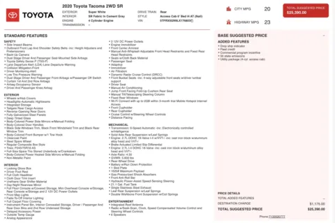 Photos of 2020 Toyota Tacoma SR for sale in Alvin, TX at Auto Boutique Texas