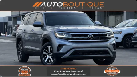 Black 2023 Volkswagen Atlas 2.0T SE for sale in Alvin, TX