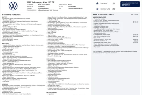 Photos of 2023 Volkswagen Atlas 2.0T SE for sale in Alvin, TX at Auto Boutique Texas