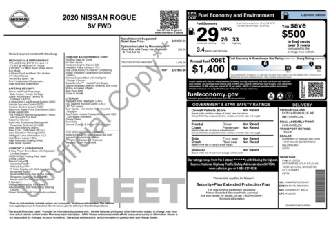 Photos of 2020 Nissan Rogue SV for sale in Alvin, TX at Auto Boutique Texas