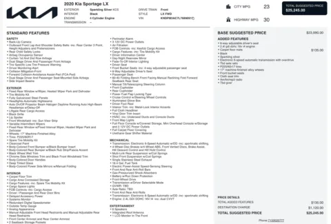 Photos of 2020 Kia Sportage LX for sale in Alvin, TX at Auto Boutique Texas