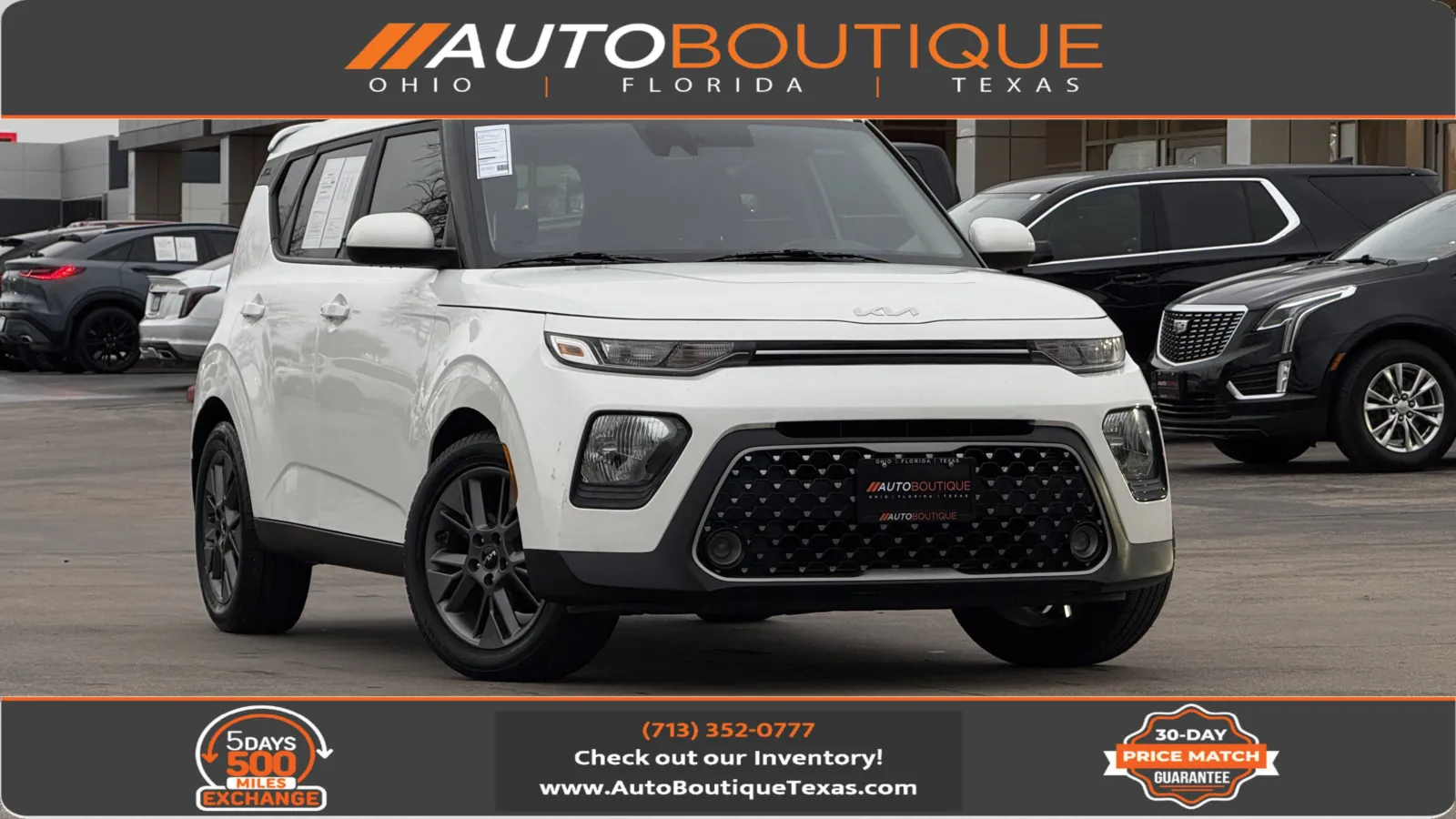 White 2022 Kia Soul EX for sale in Alvin, TX
