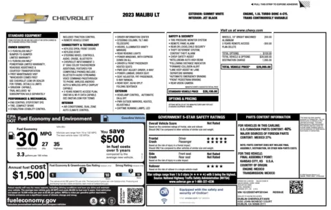 Photos of 2023 Chevrolet Malibu LT for sale in Alvin, TX at Auto Boutique Texas