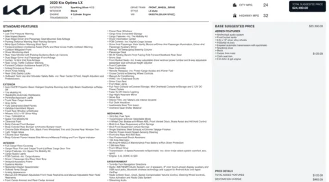 Photos of 2020 Kia Optima LX for sale in Alvin, TX at Auto Boutique Texas