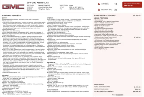 Photos of 2019 GMC Acadia SLT for sale in Alvin, TX at Auto Boutique Texas