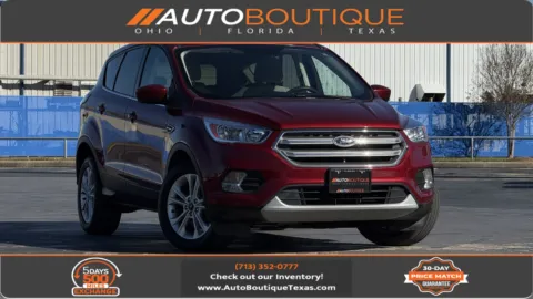 Red 2017 FORD ESCAPE SE for sale in Alvin, TX