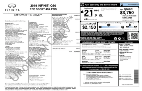 More photos of 2019 INFINITI Q60 RED SPORT 400 at Auto Boutique Texas, TX