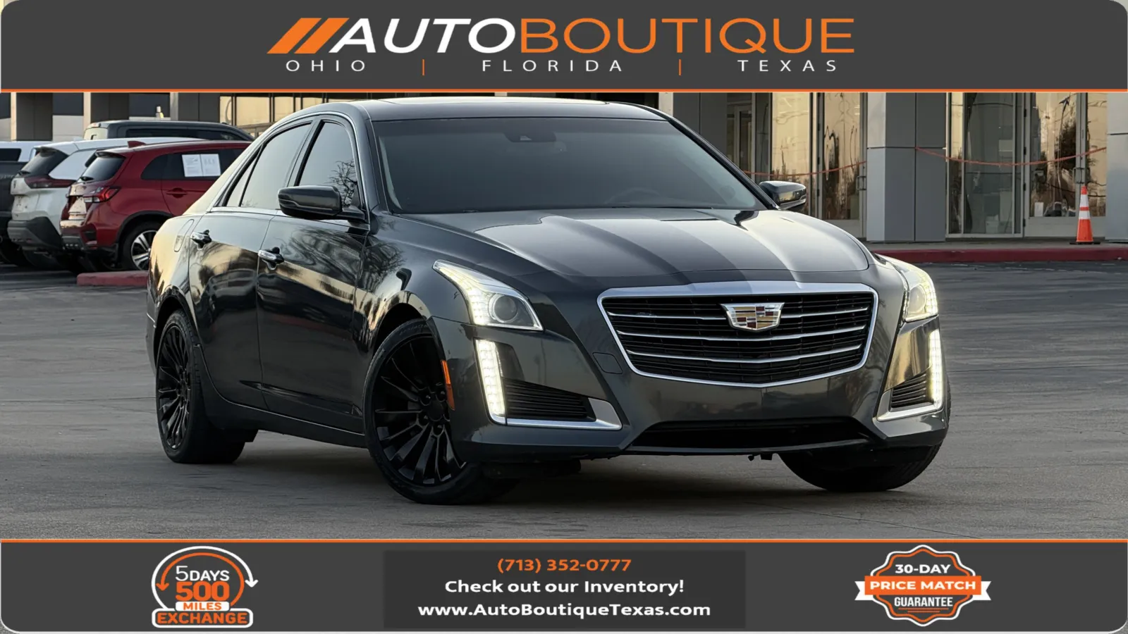 Gray 2015 Cadillac CTS Sedan Luxury RWD for sale in Alvin, TX