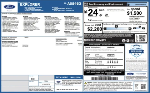 Photos of 2025 Ford Explorer Active for sale in Alvin, TX at Auto Boutique Texas