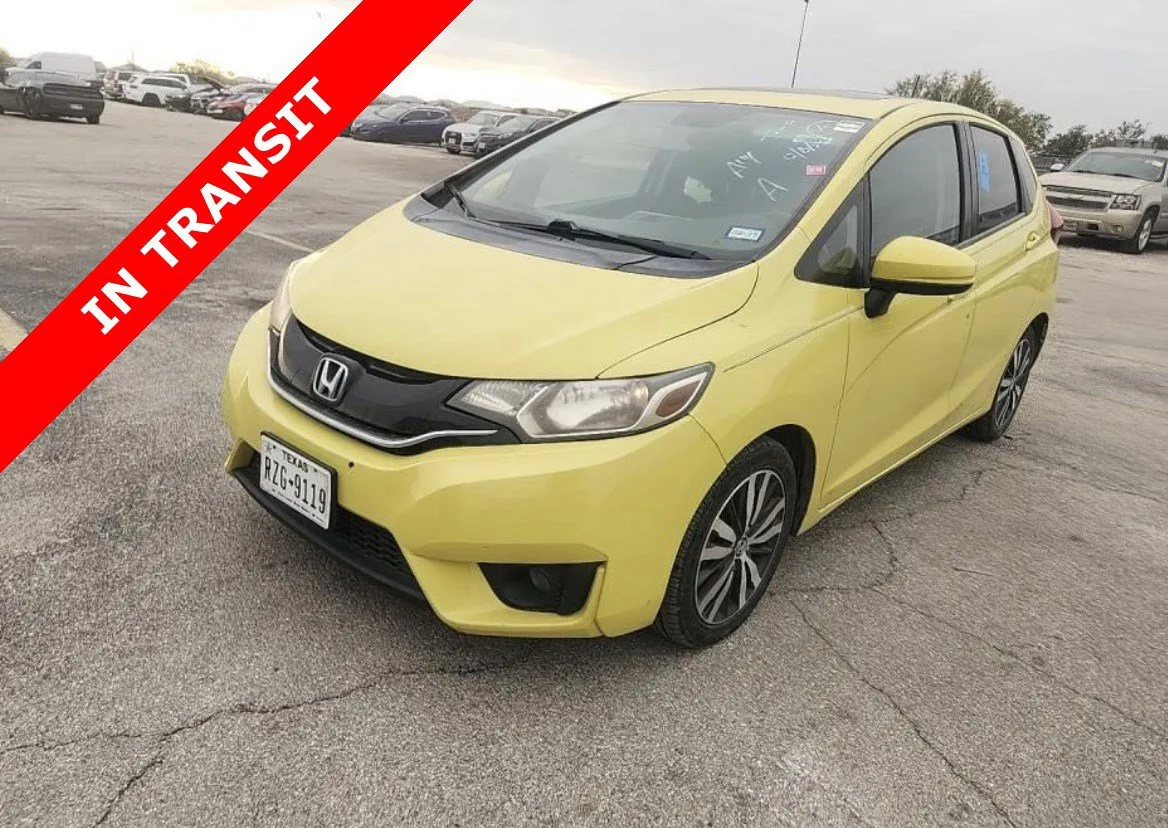 Yellow 2017 Honda Fit EX for sale in Alvin, TX