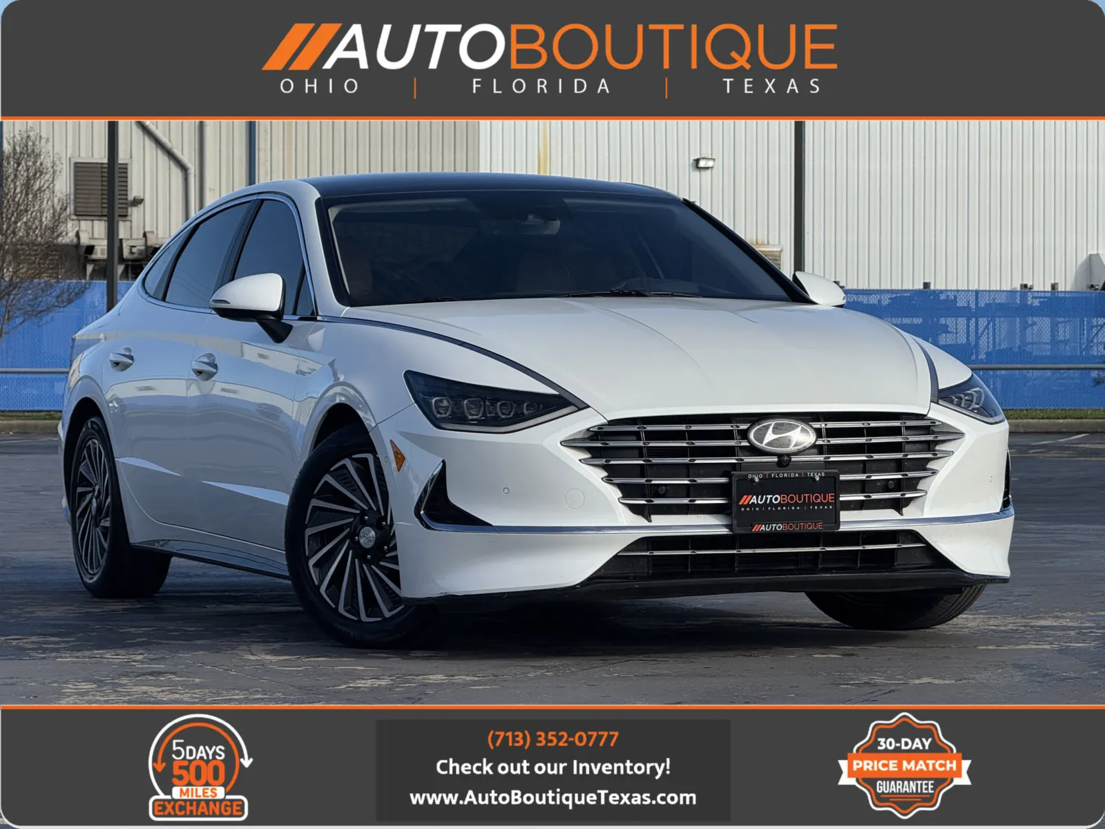 White 2022 Hyundai Sonata Hybrid Limited for sale in Alvin, TX