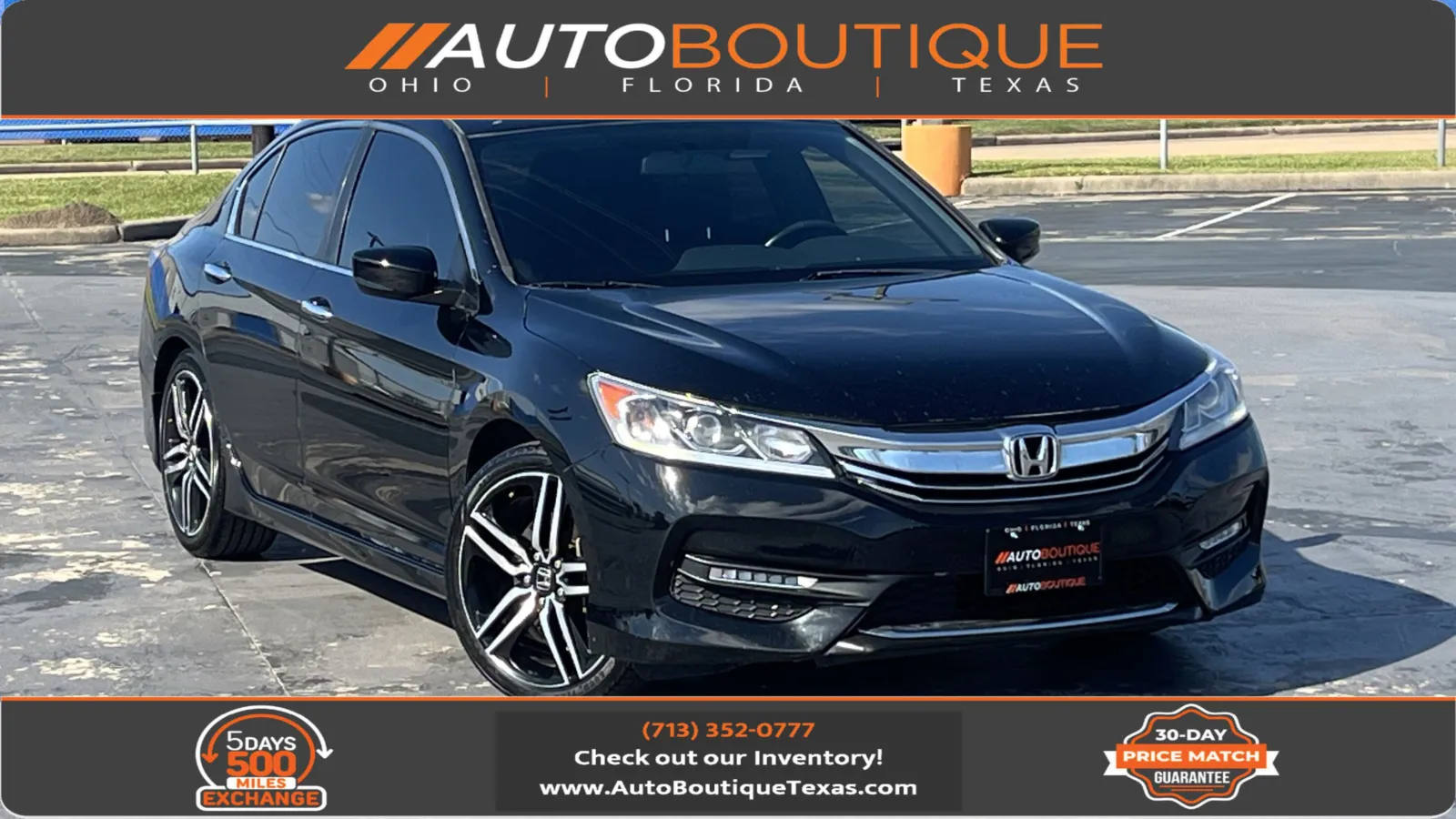 Black 2017 Honda Accord Sedan Sport for sale in Alvin, TX