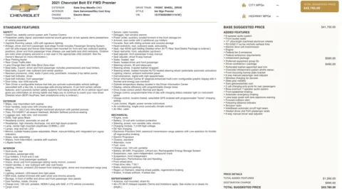 Photos of 2021 Chevrolet Bolt EV Premier for sale in Alvin, TX at Auto Boutique Texas