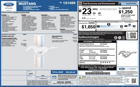 Photos of 2019 Ford Mustang EcoBoost Premium for sale in Alvin, TX at Auto Boutique Texas