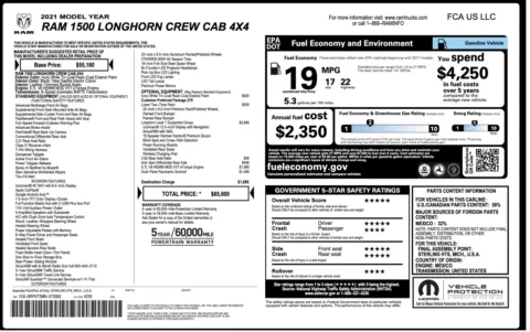 Photos of 2021 Ram 1500 Longhorn for sale in Alvin, TX at Auto Boutique Texas