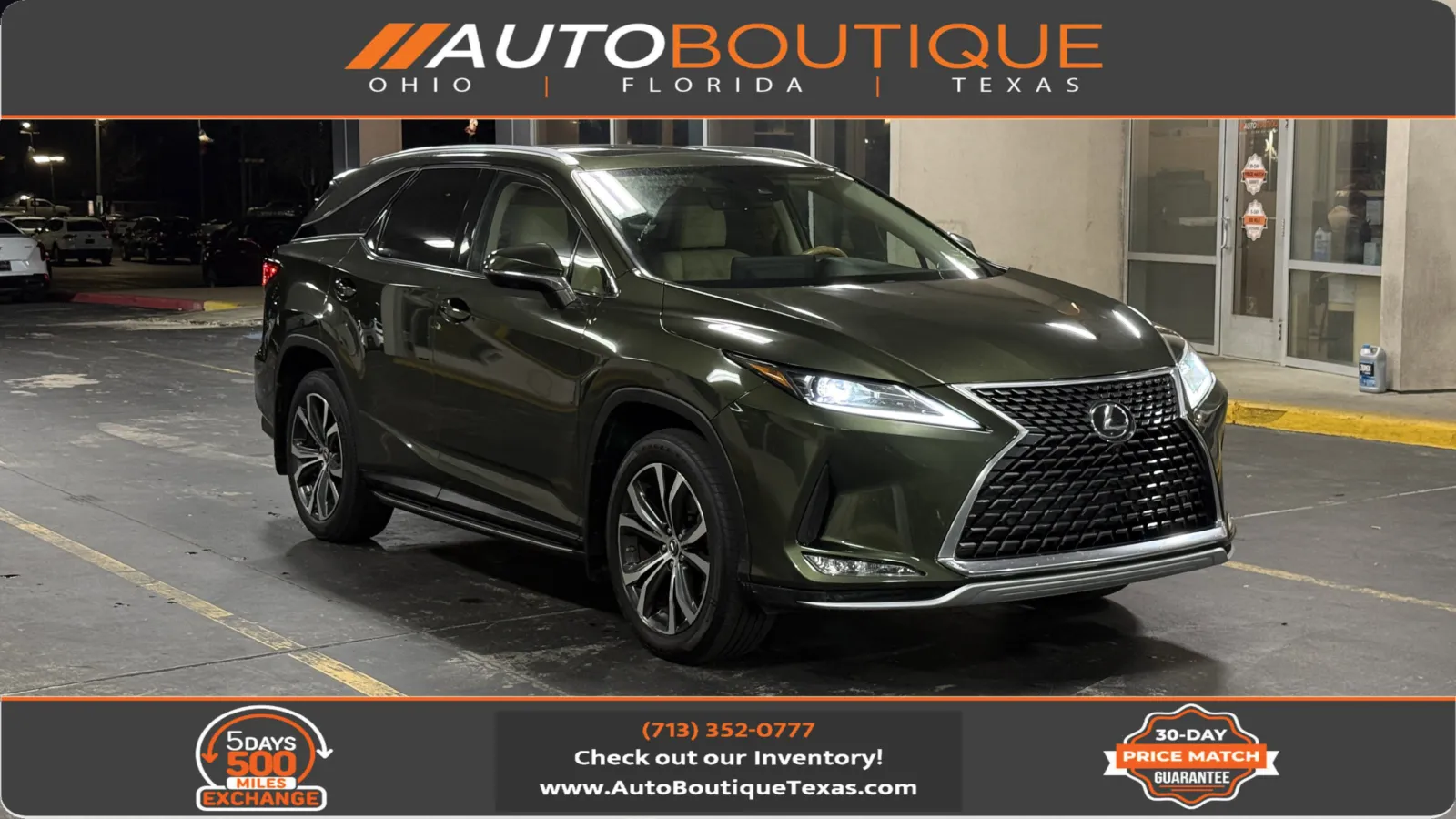 Green 2022 Lexus RX 350L for sale in Alvin, TX