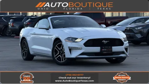 White 2023 Ford Mustang EcoBoost Premium for sale in Alvin, TX