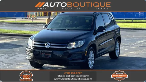 Black 2017 Volkswagen Tiguan S for sale in Alvin, TX