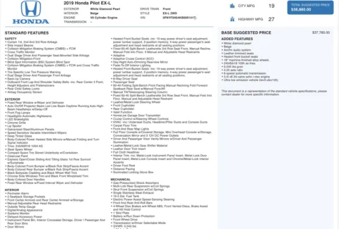 Photos of 2019 Honda Pilot EX-L for sale in Alvin, TX at Auto Boutique Texas