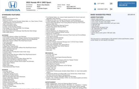 Photos of 2022 Honda HR-V Sport for sale in Alvin, TX at Auto Boutique Texas