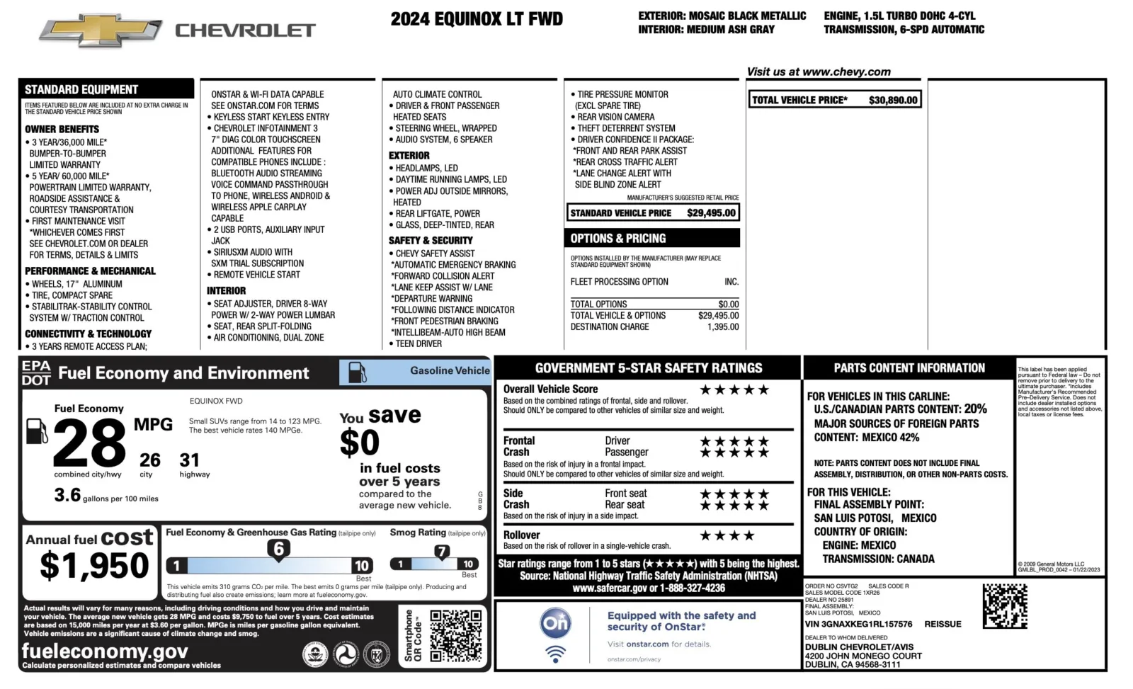 2024 Chevrolet Equinox LT for sale in Alvin, TX