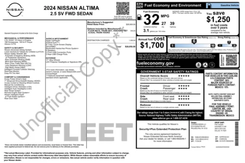 Photos of 2024 NISSAN ALTIMA SV 2.5 SV for sale in Alvin, TX at Auto Boutique Texas