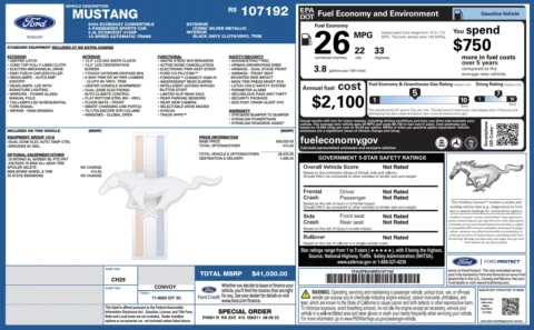 Photos of 2024 Ford Mustang EcoBoost for sale in Alvin, TX at Auto Boutique Texas