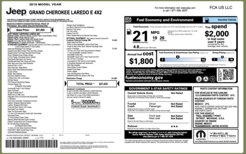 Photos of 2019 Jeep Grand Cherokee Laredo E for sale in Alvin, TX at Auto Boutique Texas